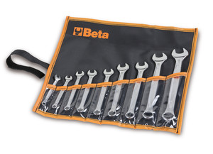 Beta Komplet kluczy płasko-oczkowych chromowanych 9 szt. 000421064