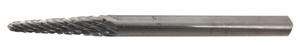 Beta Pilnik obrotowy stożkowy zaokrąglony z węglika spiekanego 3x13mm z trzpieniem 3mm 004260335
