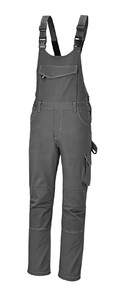 Beta Spodnie robocze na szelkach streczowe szare (Seria 7833ST) Rozmiar L 078330003