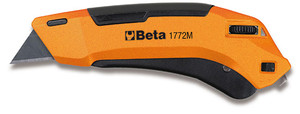 Beta Nóż z ostrzem chowanym trapezowym i 3 ostrza w komplecie 017720040