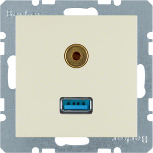 Berker - Hager Gniazdo USB / 3,5 mm Audio 3315398982