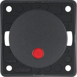 Berker - Hager Łącznik Klawiszowy przyciskowy podświetlany z czerwoną soczewką 0937722505