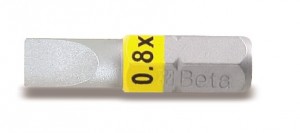 Beta Końcówka wkrętakowa 1/4'' płaska z kolorowym oznaczeniem 1.0x5.5mm 008600020