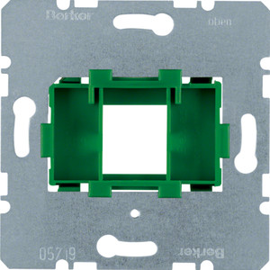 Berker mechanizmy Płytka nośna z zielonym elementem mocującym 1-krotna - 454004