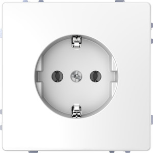 Merten Gniazdo SCHUKO 2P+PE z zaciskami śrubowymi D-Life - Biały Lotos - MTN2400-6035
