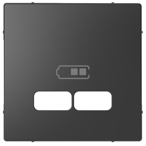 Merten Płytka centralna gniazda ładowarki USB - Antracyt - MTN4367-6034