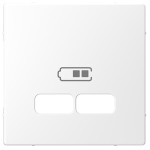 Merten Płytka centralna gniazda ładowarki USB - Biały Lotos - MTN4367-6035