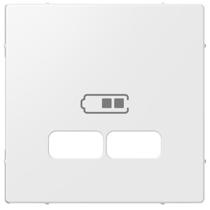 Merten Płytka centralna gniazda ładowarki USB System M - Biały Polarny - MTN4367-0319
