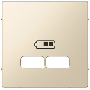 Merten Płytka centralna gniazda ładowarki USB System M - Kremowy - MTN4367-0344