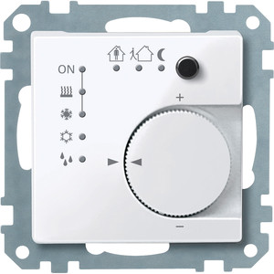 Merten Wielofunkcyjny regulator temperatury KNX podtynkowy z przyciskiem 4-krotnym System M - Biały Active - MTN616725