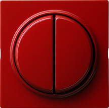 Gira Łącznik przyciskowy (samopowrotny) podwójny schodowy S-Color czerwony 012843