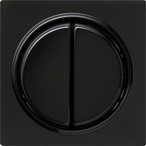 Gira Łącznik przyciskowy (samopowrotny) podwójny schodowy S-Color czarny 012847