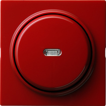 Gira Łącznik przyciskowy (samopowrotny) uniwersalny z podświetleniem S-Color czerwony 013643