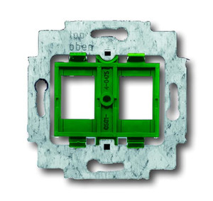 ABB Pierścień nośny z cokołem do 2 złączy modular jack - Zielony - 1810-500