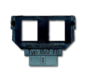 ABB Płyta mocująca gniazdo 2-krotne 6-stykowe i 8-stykowe modułowe kategorii 3 - 1867 EB