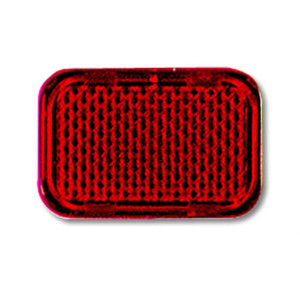 ABB Symbol przełącznika wciskanego czerwony - Reflex-Busch-Duro WD WDI - Neutralny - 2145-12