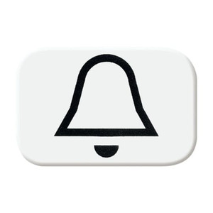ABB Symbol przełącznika wciskanego ''Dzwonek'' - Reflex - Biały alpejski - 2525 KI-214
