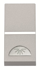 ABB Przycisk z symbolem ''Światło'' - Zenit - Srebrny - N2104.2 PL