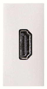 ABB Gniazdo żeńskie HDMI 1-modułowe - Zenit - Biały - N2155.7 BL