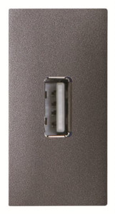 ABB Gniazdo USB 1-modułowe - Zenit - Antracyt - N2155.8 AN