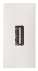 ABB Gniazdo USB 1-modułowe - Zenit - Biały - N2155.8 BL