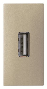 ABB Gniazdo USB 1-modułowe - Zenit - Szampański - N2155.8 CV