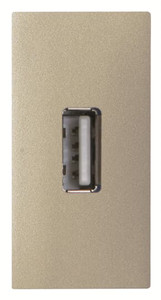 ABB Gniazdo żeńskie USB 1-modułowe - Zenit - Szampański - N2155.9 CV