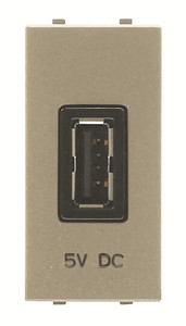 ABB Gniazdo ładowania USB - Zenit - Szampański - N2185 CV