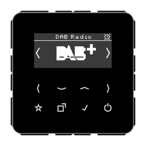 Jung CD Radio cyfrowe DAB+ wyświetlacz - Czarny - DABCDSW