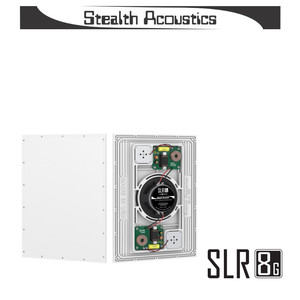 Stealth Acoustics Niewidzialny głośnik podtynkowy stereo SLR8G ze skrzynką akustyczną