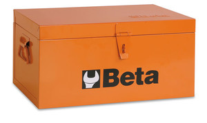 Beta Skrzynia narzędziowa 700mm ze stali wykładanej drewnem pomarańczowa - 022000269