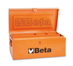 Beta Skrzynia narzędziowa 1000mm ze stali wykładanej drewnem pomarańczowa - 022000299