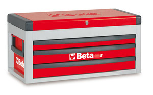 Beta Skrzynia narzędziowa C22S z 3 szufladami czerwona - 022000503