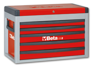 Beta Skrzynia narzędziowa C23S z 5 szufladami czerwona - 023000503