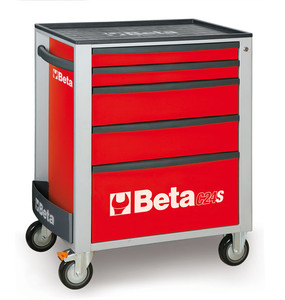 Beta Wózek narzędziowy C24S z 5 szufladami czerwony - 024002053
