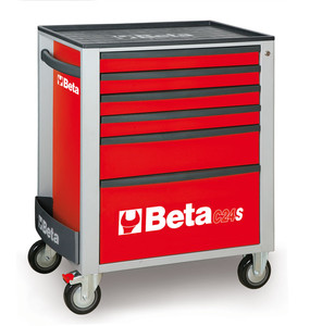 Beta Wózek narzędziowy C24S z 6 szufladami czerwony - 024002063