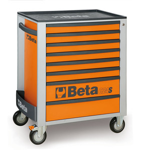 Beta Wózek narzędziowy C24S z 8 szufladami pomarańczowy - 024002081