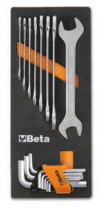 Beta Zestaw narzędzi 17 sztuk w miękkim wkładzie profilowanym - 024500033