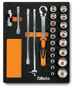 Beta Zestaw narzędzi 24 sztuki w miękkim wkładzie profilowanym - 024500083