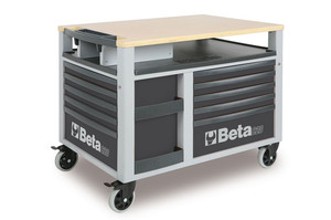 Beta Wózek narzędziowy C28 SuperTank z 10 szufladami szary - 028000302