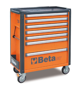 Beta Wózek narzędziowy C37 z 7 szufladami pomarańczowy - 037000071