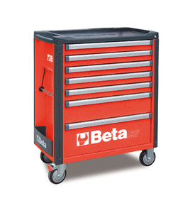 Beta Wózek narzędziowy C37 z 7 szufladami czerwony - 037000073