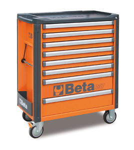 Beta Wózek narzędziowy C37 z 8 szufladami pomarańczowy - 037000081