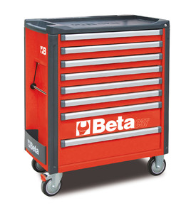 Beta Wózek narzędziowy C37 z 8 szufladami czerwony - 037000083