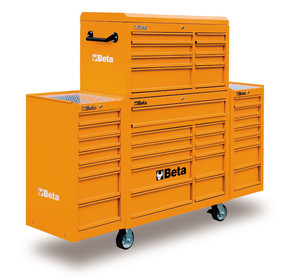 Beta Wózek C38O z zestawem skrzyń narzędziowych pomarańczowy - 038000201