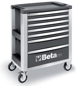 Beta Wózek narzędziowy C39 aluminium z 7 szufladami szary - 039000002