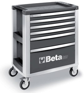 Beta Wózek narzędziowy C39 aluminium z 6 szufladami szary - 039000032