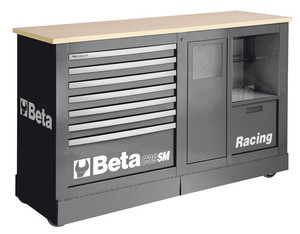Beta Wózek narzędziowy C39 typu Racing SM szary - 039390002