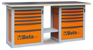 Beta Stół warsztatowy C59B pomarańczowy - 059000002
