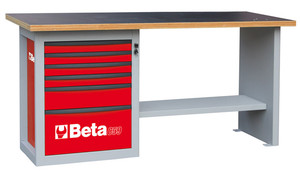 Beta Stół warsztatowy C59A czerwony - 059000041